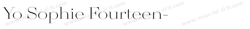 Yo Sophie Fourteen字体转换